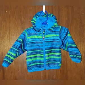 Columbia Omni-wick Striped Hooded Jacket Sz 6-12 Months